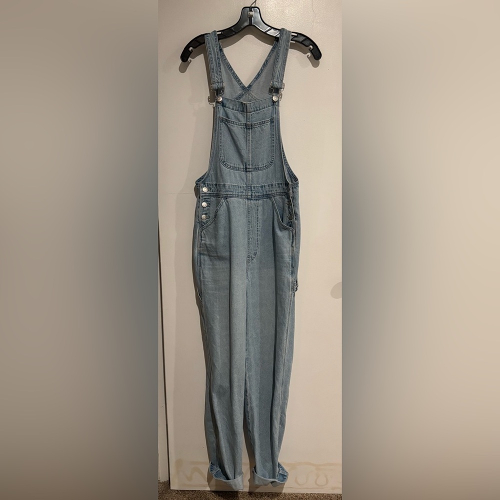 Madewell Tall Denim Oversized Carpenter Overalls in Collie Wash